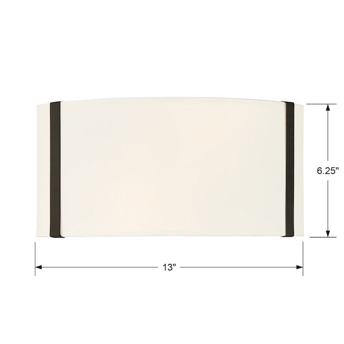 Crystorama Fulton 2 Light Wall Mount