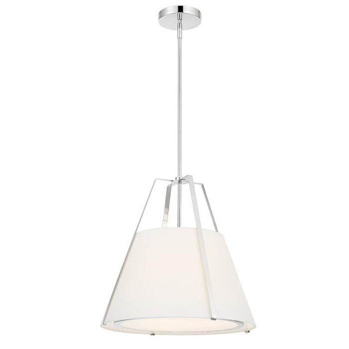 Crystorama Fulton 3 Light Pendant, Polished Nickel - FUL-904-PN