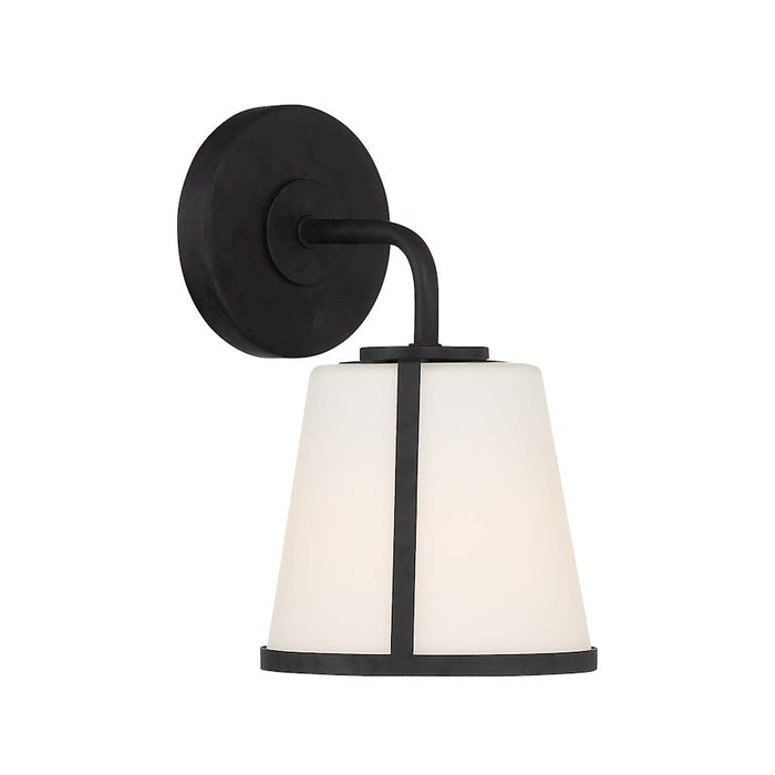 Crystorama Fulton 1 Light Wall Sconce, White