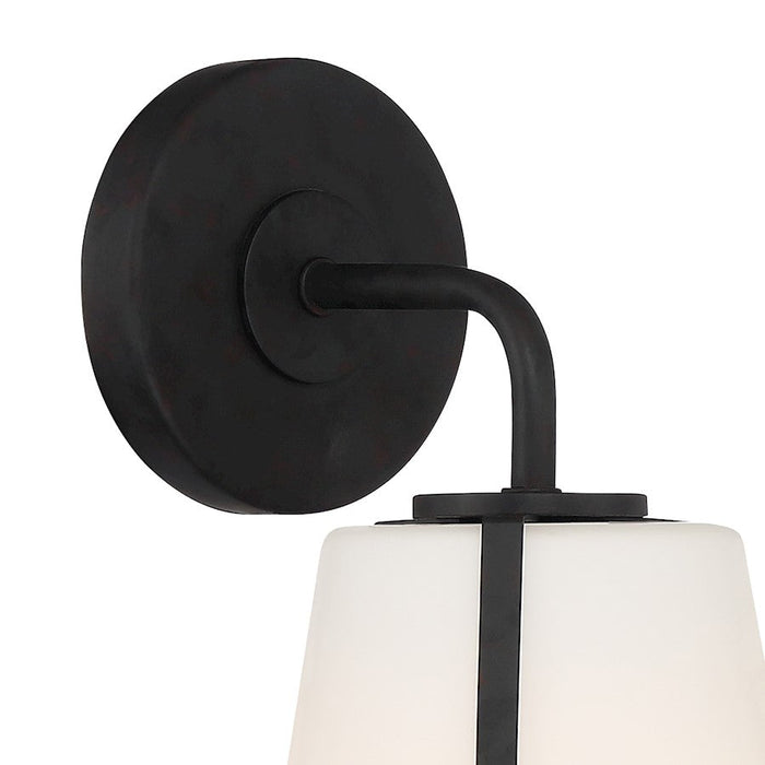 Crystorama Fulton 1 Light Wall Sconce, White