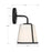 Crystorama Fulton 1 Light Wall Sconce, White