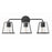 Crystorama Fulton 3 Light Bathroom Vanity, Black/Clear - FUL-913-BK-CL