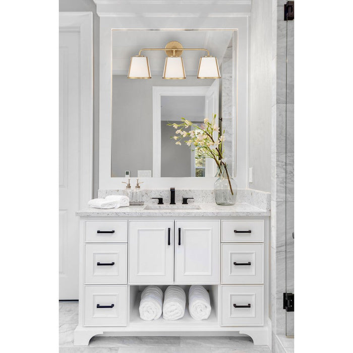 Crystorama Fulton 3 Light Bath Vanity, White