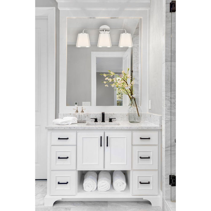 Crystorama Fulton 3 Light Bath Vanity, White