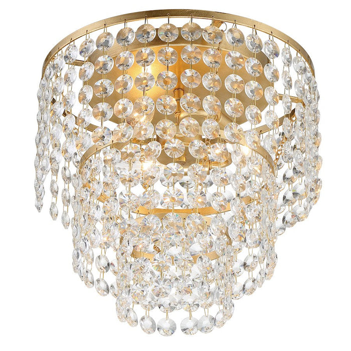 Crystorama Gabrielle 3 Light Flush Mount