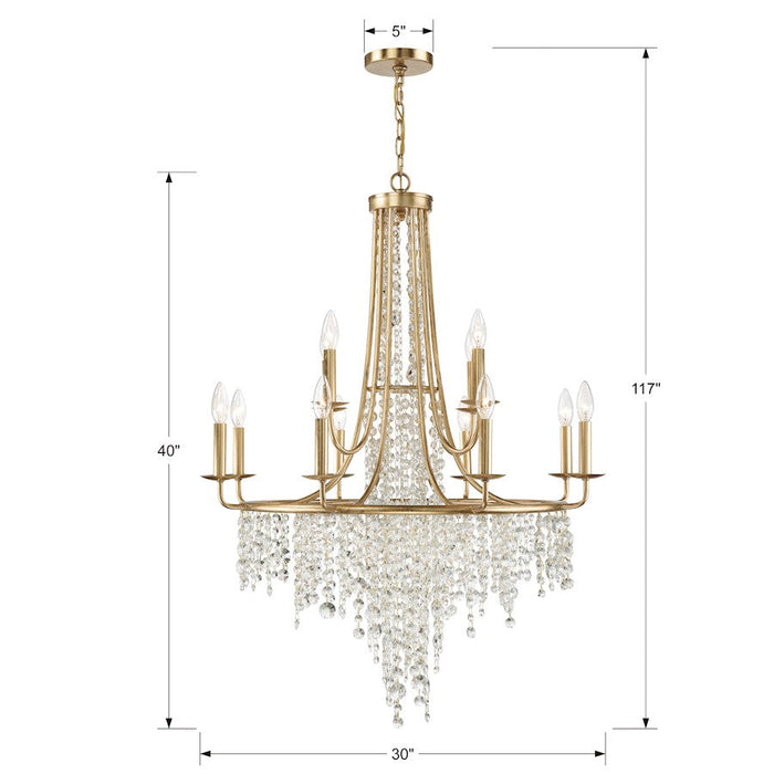 Crystorama Gabrielle 12 Light Chandelier