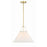 Crystorama Gamma 1 Light 3" Pendant, Aged Brass/White - GAM-71003-AG