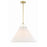 Crystorama Gamma 1 Light 4" Pendant, Aged Brass/White - GAM-71005-AG