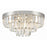 Crystorama Hayes 8 Light Flush Mount, Polished Nickel - HAY-1403-PN