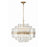 Crystorama Hayes 12 Light Chandelier, Aged Brass - HAY-1405-AG