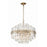 Crystorama Hayes Chandelier, Aged Brass