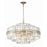 Crystorama Hayes 16 Light 21" Chandelier, Brass/Faceted Crystal