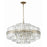 Crystorama Hayes 16 Light 21" Chandelier, Brass/Faceted Crystal