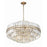 Crystorama Hayes 16 Light 21" Chandelier, Brass/Faceted Crystal