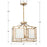 Crystorama Hillcrest 6 Light Chandelier, Vibrant Gold