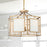 Crystorama Hillcrest 6 Light Chandelier, Vibrant Gold