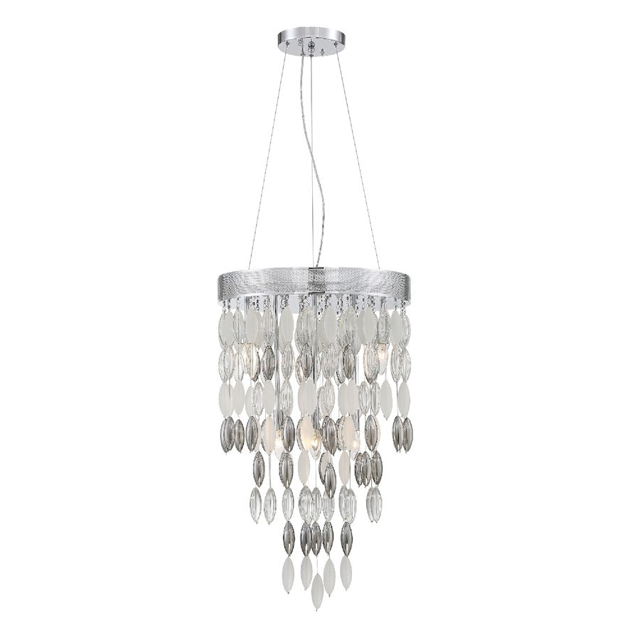 Crystorama Hudson 6 Light Chandelier, Chrome - HUD-A2216-CH