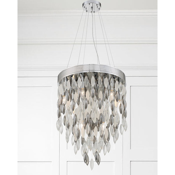 Crystorama Hudson Chandelier, Chrome