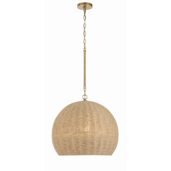 Crystorama Jace 3 Light Pendant, Soft Gold - JAC-10503-SG