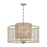 Crystorama Jayna 4 Light Chandelier, Burnished Silver