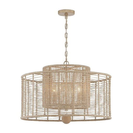 Crystorama Jayna 4 Light Chandelier, Burnished Silver