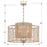 Crystorama Jayna 4 Light Chandelier, Burnished Silver