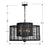 Crystorama Jayna 4 Light Chandelier, Matte Black