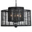 Crystorama Jayna 4 Light Chandelier, Matte Black