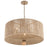 Crystorama Jessa 5 Light Pendant, Burnished Silver