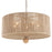 Crystorama Jessa 5 Light Pendant, Burnished Silver