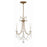 Crystorama Karrington 3 Light Mini Chandelier, Aged Brass - KAR-90903-AG-CL-MWP