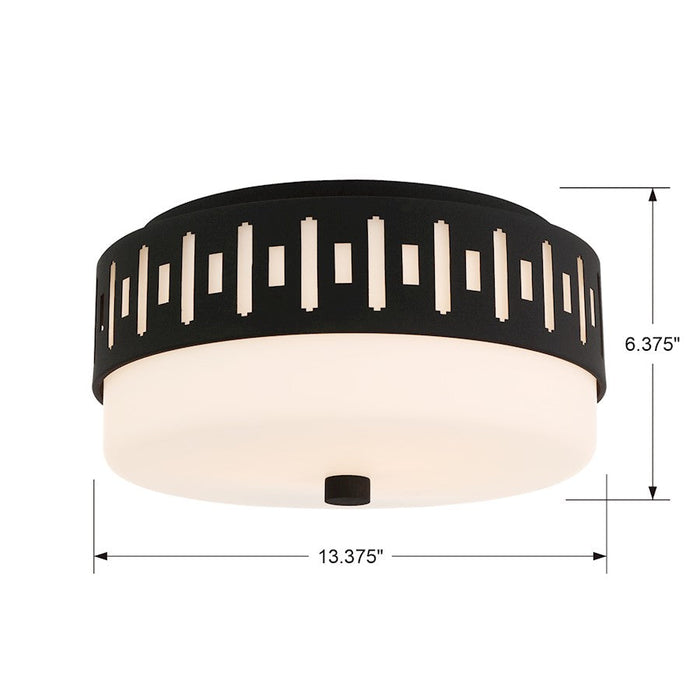 Crystorama Keaton 2 Light Ceiling Mount