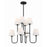 Crystorama Keenan 8 Light Chandelier, Black Forged/White - KEE-A3008-BF