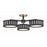 Crystorama Kendal 6 Light Semi Flush Mount, Gold/Black Forged - KEN-8300-VG-BF