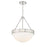 Crystorama Kirby 3 Light Chandelier, Polished Nickel/Etched Opal - KIR-B8105-PN