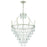 Crystorama Lucille Chandelier, Antique Silver