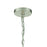 Crystorama Lucille Chandelier, Antique Silver