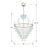 Crystorama Lucille Chandelier, Antique Silver