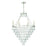 Crystorama Lucille Chandelier, Antique Silver