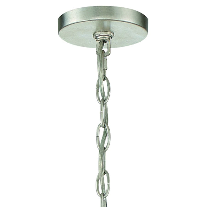 Crystorama Lucille Chandelier, Antique Silver