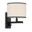 Crystorama Madison 1 Light Wall Mount, Matte Black - MAD-B4101-MK