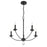 Crystorama Mila Chandelier, Black