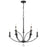 Crystorama Mila 9 Light Chandelier, Black - MIL-8009-BK