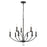 Crystorama Mila Chandelier, Black