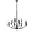 Crystorama Mila Chandelier, Black