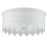 Crystorama Nina 3 Light Ceiling Mount, Matte White - NIN-A3903-MT