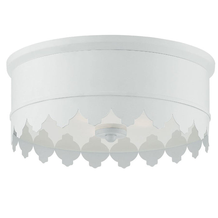 Crystorama Nina 3 Light Ceiling Mount, Matte White - NIN-A3903-MT