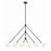 Crystorama Omni 6 Light Chandelier, Matte Black - OMN-3006-MK