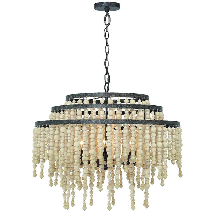 Crystorama Poppy 6 Light Chandelier