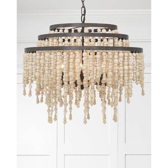 Crystorama Poppy 6 Light Chandelier